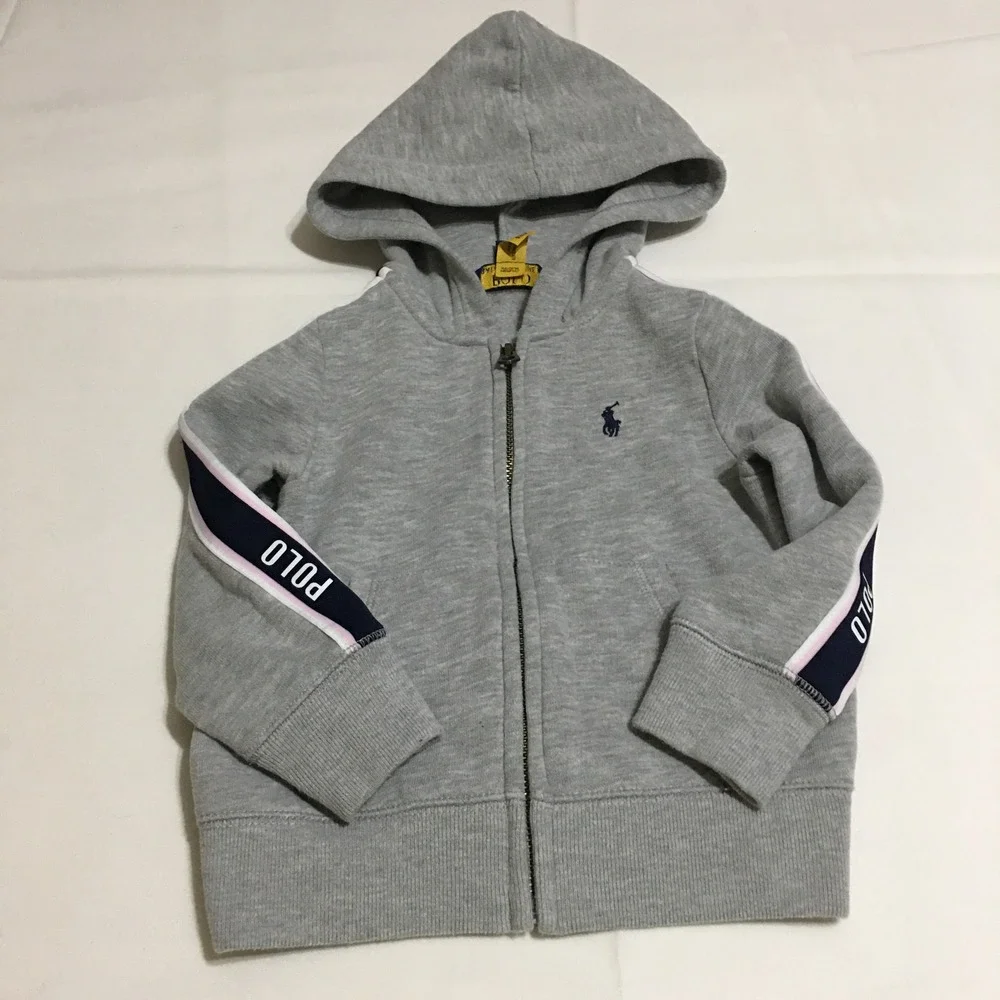 Polo Ralph Lauren Tracksuit Kids Zip Hoodie Size 2T Joggers Size 3T Gray Set